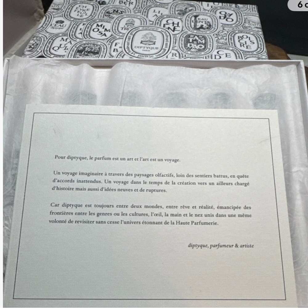 Diptyque Coffret Decouverte, Eau de Toilette 5 Piece Set - Picture 3 of 4